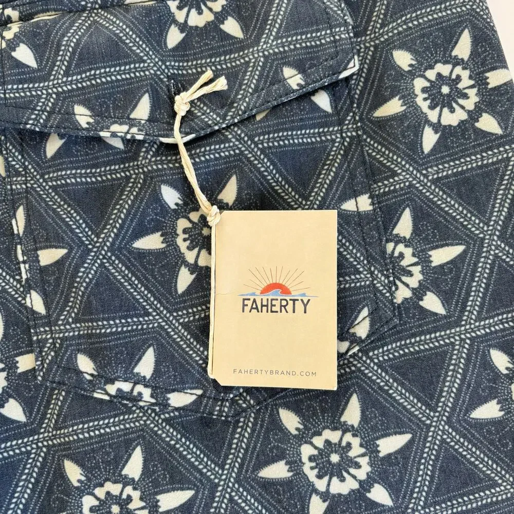 Faherty Biarritz Relaxed Fit Board Shorts Swim Trunks Men’s Size 36